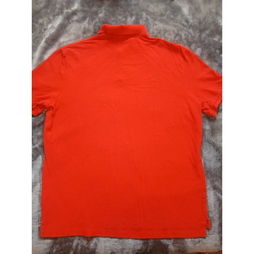 Polo Ralph Lauren Men's LARGE   Short Sleeve‎ Polo Shirt  Red